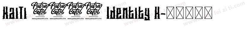 KaiTi 8622 Identity H字体转换